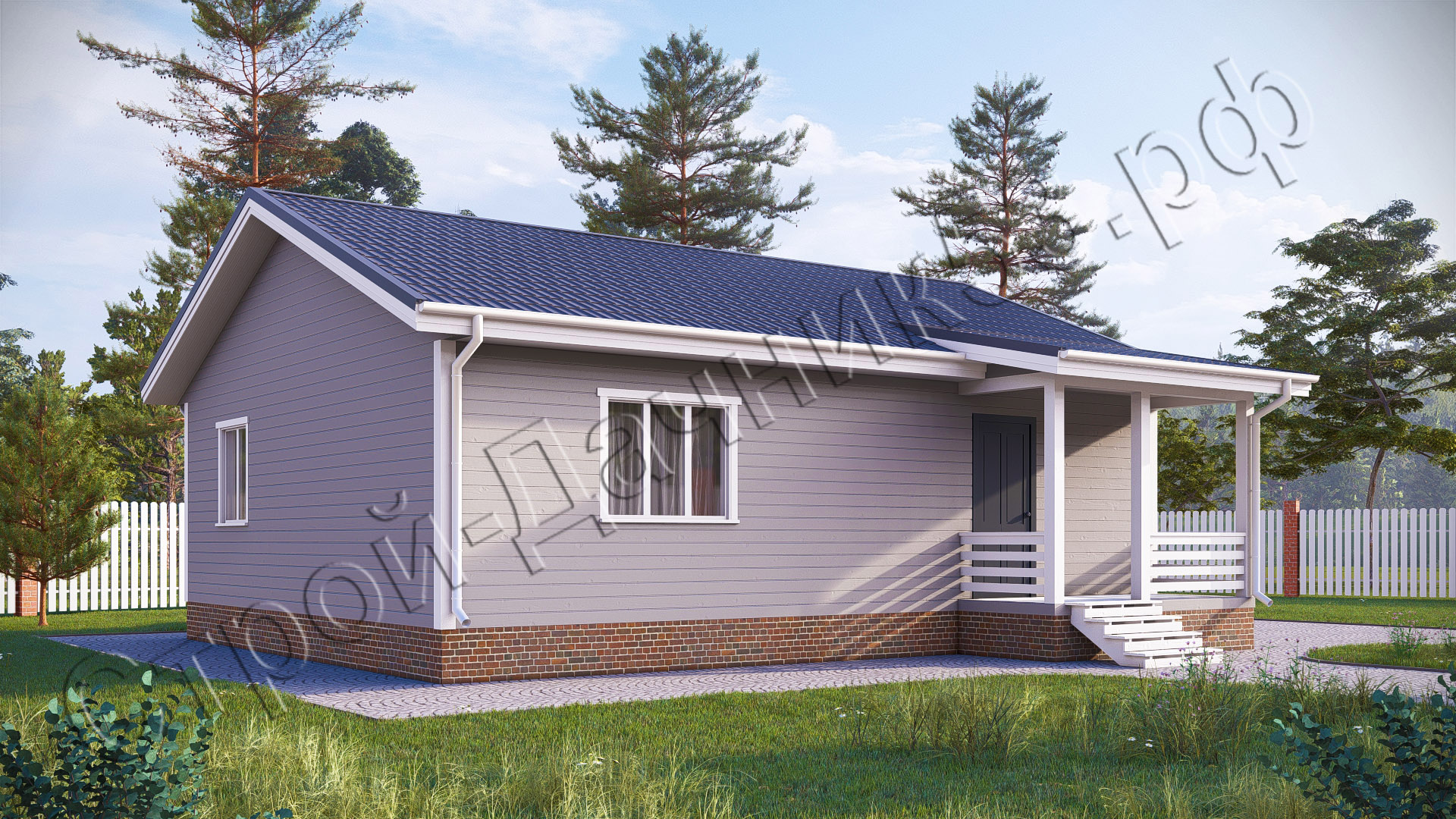 Проект каркасно-щитового дома Д–31